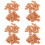4Sets Light Brown Mini Bricks Ornament Clay Roof Tiles for Models 6