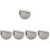 5Pcs Stainless Steel Burger Press Manual Patty Maker for Baking Silver 7