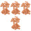 4Sets Light Brown Mini Bricks Ornament Clay Roof Tiles for Models 4