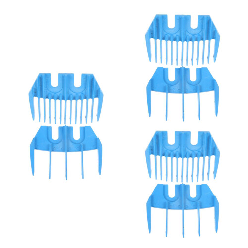 6Pcs Blue Plastic Lamb Clipper Guide Professional Shearing Tool 2