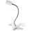 4Pcs White Clip Desk Lamp Holders Flexible Clamp Light Socket 1