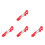 4Pcs Sturdy Foldable Bicycle Umbrella Holder Red ABS Stainless Steel 3