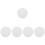 5Pcs White Flying Disc Toy Durable Plastic Interactive Outdoor Game 7