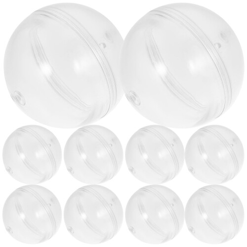 40Pcs Transparent Round Fillable Balls for Candy Storage and Party Use