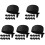45Pcs Durable Cotton Chef Hats Black Kitchen Uniform Hats for Cooking 3