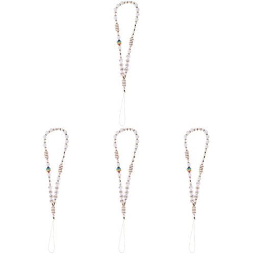 4Pcs Soft Clay Mobile Phone Charm Strap Anti-Lost Wrist 2