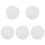 5Pcs White Flying Disc Toy Durable Plastic Interactive Outdoor Game 4