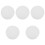 5Pcs White Flying Disc Toy Durable Plastic Interactive Outdoor Game 5