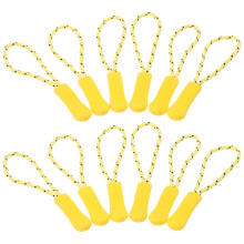 150Pcs Tpu Tent Zipper Replacement Durable Yellow DIY Zipper Pull Tabs