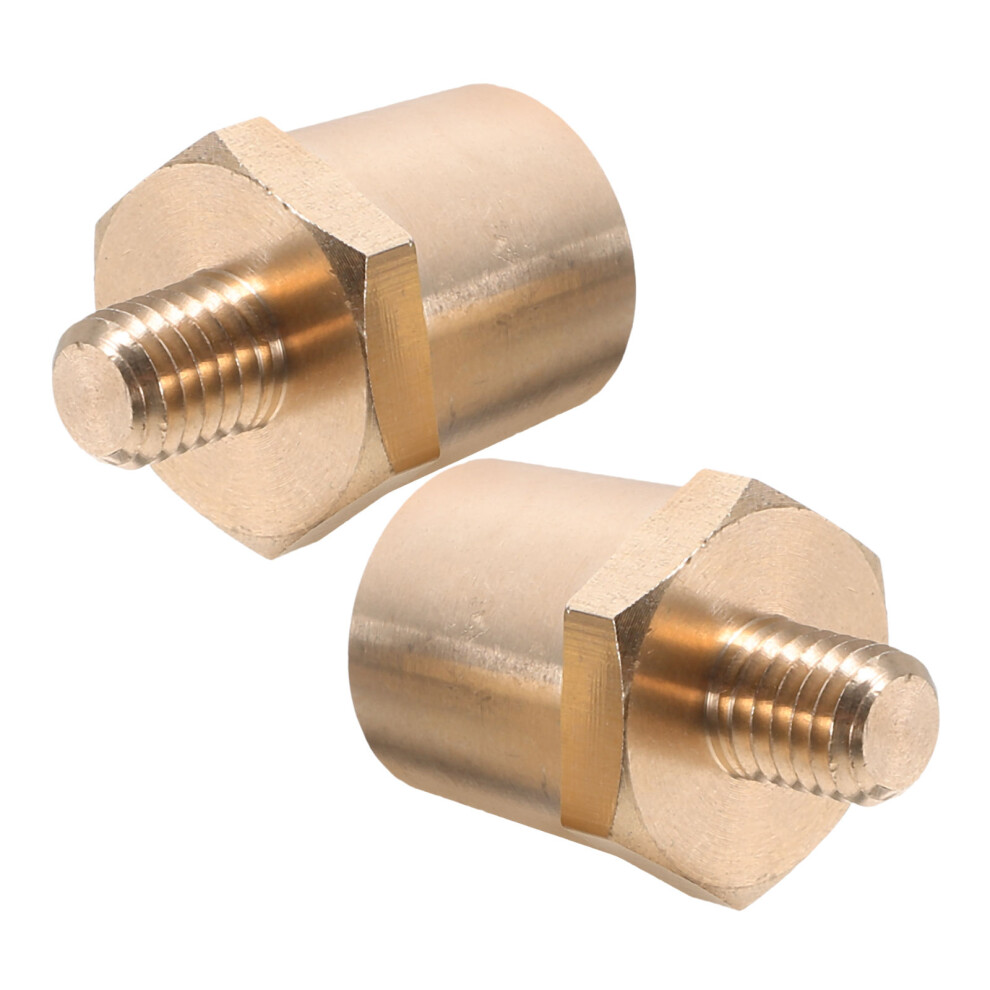 8Pcs Side Post Battery Terminal Adapters Brass Car Connector Golden 3011102295628