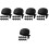 45Pcs Durable Cotton Chef Hats Black Kitchen Uniform Hats for Cooking 4