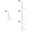 4Pcs White Clip Desk Lamp Holders Flexible Clamp Light Socket 6