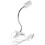 4Pcs White Clip Desk Lamp Holders Flexible Clamp Light Socket 2