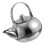 2Pcs Small Stainless Steel Teapot with Lid and Filter Silver 2