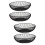 4Pcs Wire Fruit Storage Basket Black Iron Vegetable Holder 8