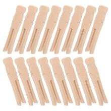400Pcs Wood Clothes Pins Khaki Color Sturdy Non-Slip Laundry Clips