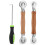 5Sets Window Screen Roller Tool Metal & Wood with Ergonomic Handle 1