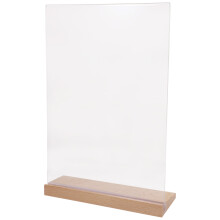 3Pcs Acrylic Tabletop Sign Holders for Menu and Price Display