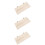 3Pcs Safe Wood Hamster Platform Toy Light Yellow Sturdy Cage Accessory 6