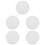 5Pcs White Flying Disc Toy Durable Plastic Interactive Outdoor Game 8