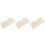 3Pcs Safe Wood Hamster Platform Toy Light Yellow Sturdy Cage Accessory 3