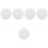 5Pcs White Flying Disc Toy Durable Plastic Interactive Outdoor Game 6
