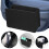 4Pcs Black PU Car Door Organizer Storage Bin Compact Car Side Pocket 1