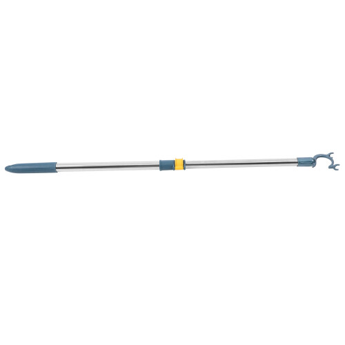 3Pcs Retractable Adjustable Metal Clothesline Pole Blue for Home 1
