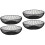 4Pcs Wire Fruit Storage Basket Black Iron Vegetable Holder 5