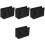 4Pcs Black PU Car Door Organizer Storage Bin Compact Car Side Pocket 2