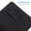 4Pcs Black PU Car Door Organizer Storage Bin Compact Car Side Pocket 8
