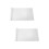 2Pcs Home Use White Light Blocking Blackout Window Sticker Film 8