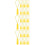 150Pcs Tpu Tent Zipper Replacement Durable Yellow DIY Zipper Pull Tabs 7