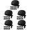 45Pcs Durable Cotton Chef Hats Black Kitchen Uniform Hats for Cooking 6