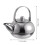 2Pcs Small Stainless Steel Teapot with Lid and Filter Silver 4