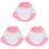 3Pcs Multi-Color Cat Recovery Collar Breathable Adjustable Neck Cone 3