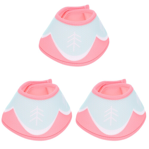3Pcs Multi-Color Cat Recovery Collar Breathable Adjustable Neck Cone 2