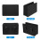 4Pcs Black PU Car Door Organizer Storage Bin Compact Car Side Pocket 9