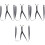 4Pcs Adjustable Elastic Mens Suspenders Black Durable Suit Strap Clip 5