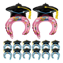 200Pcs Cartoon Style Inflatable Headbands Graduation Party Favors