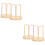 4Pcs White ABS Paper Cup Organizer Holder for Home Coffee Cup Storage 5