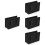 4Pcs Black PU Car Door Organizer Storage Bin Compact Car Side Pocket 4