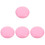 4Pcs Pink Small Denture Container with Mirror Lightweight Travel Case 4
