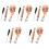 5Sets Window Screen Roller Tool Metal & Wood with Ergonomic Handle 2