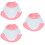 3Pcs Multi-Color Cat Recovery Collar Breathable Adjustable Neck Cone 7