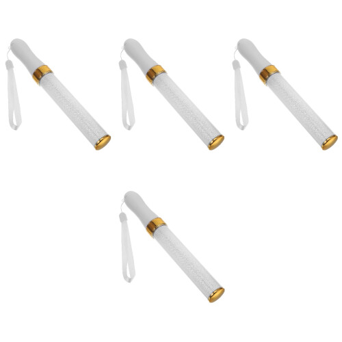4Stk Robuster Weißer Feier Light Stick Aus Pp+abs Für Konzerte 2