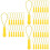 150Pcs Tpu Tent Zipper Replacement Durable Yellow DIY Zipper Pull Tabs 6