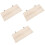 3Pcs Safe Wood Hamster Platform Toy Light Yellow Sturdy Cage Accessory 2