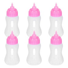 12Pcs Kids Baby Doll Bottles Assorted Colors for Role Play and Gifts