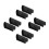 8Pcs Non-Slip Silicone Handle Covers Black for Cast Iron Skillets 8